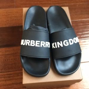 Burberry Slides. Brand New with Box and Dustbag